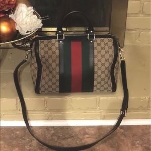 Black Gucci Boston Bag